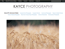 Tablet Screenshot of kaycephotography.com